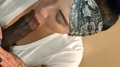 Mixed girl BBC Blowjob POV