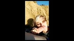 Blonde sandbank blow deepthroat