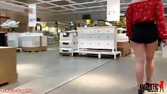 Devil-Sophie: Heavy public blowjob in the furniture store