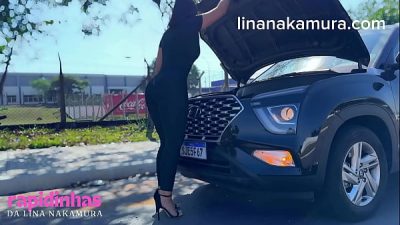 Asiática gostosa e flagrada fazendo sexo na Rua – Big Ass Latina – Lina Nakamura – John coffee